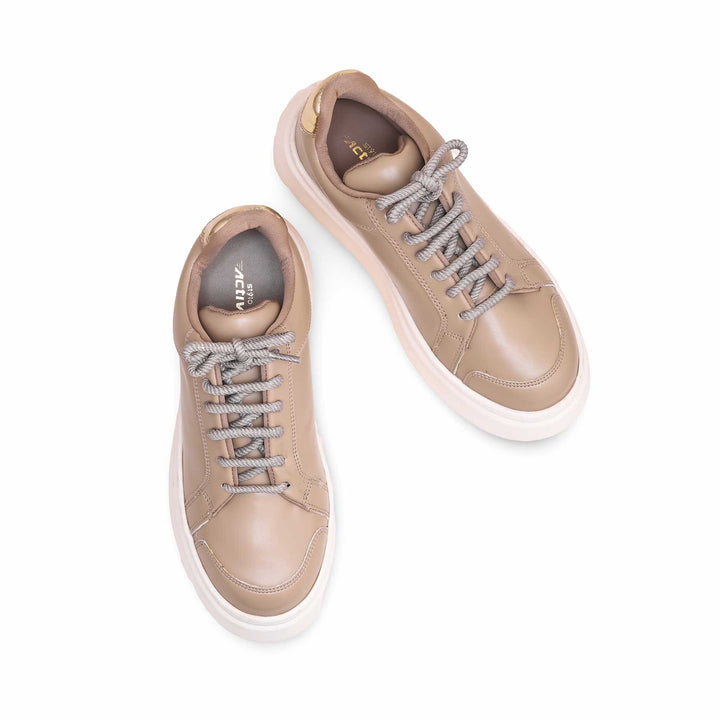 Beige Casual Sneaker For Women AT7364