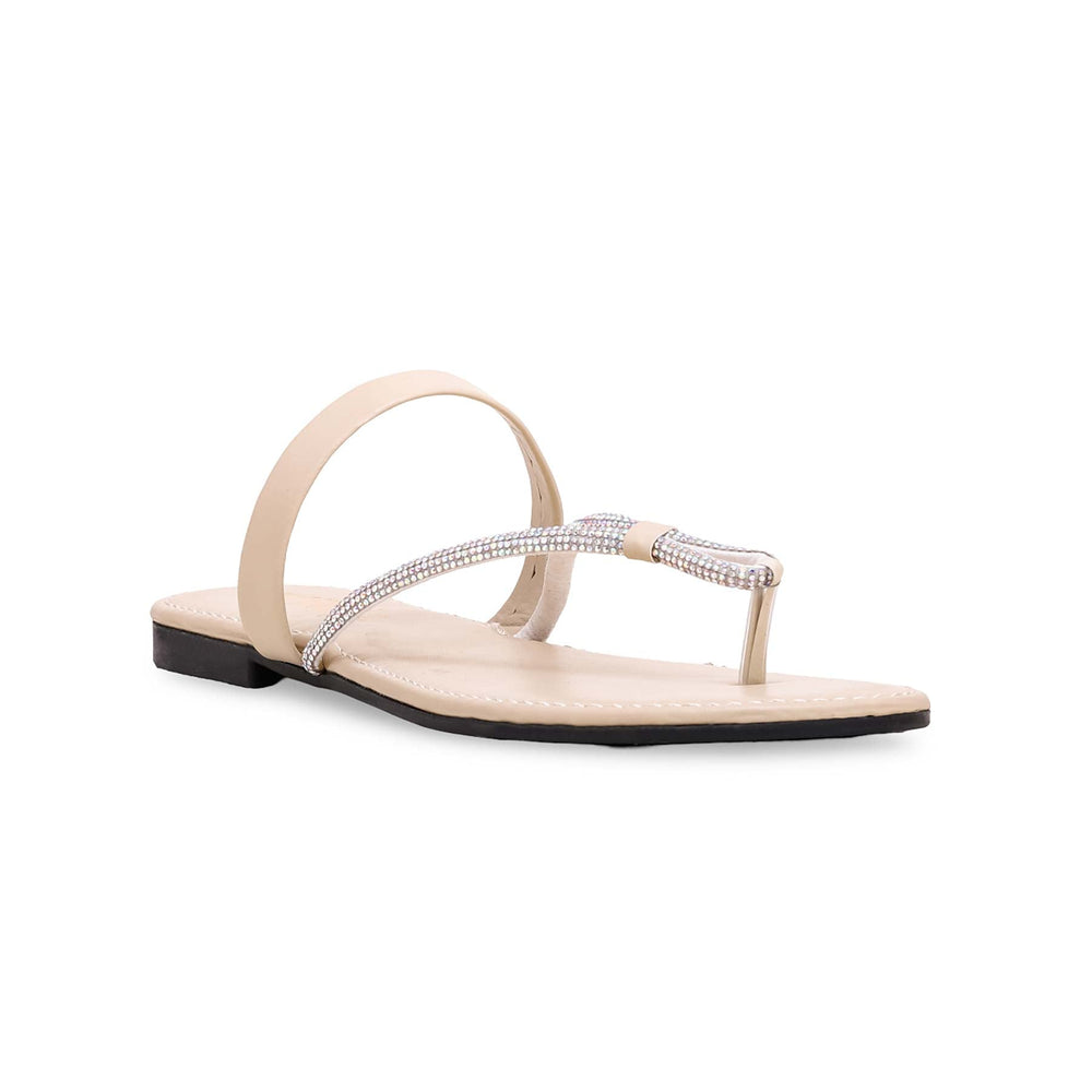 Beige Casual Chappal CL1564