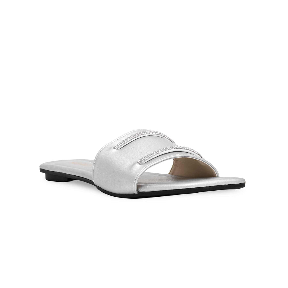 Silver Casual Slipper CL1795