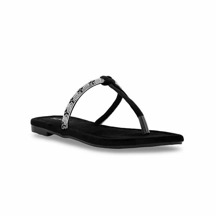 Black Casual Chappal CL1819