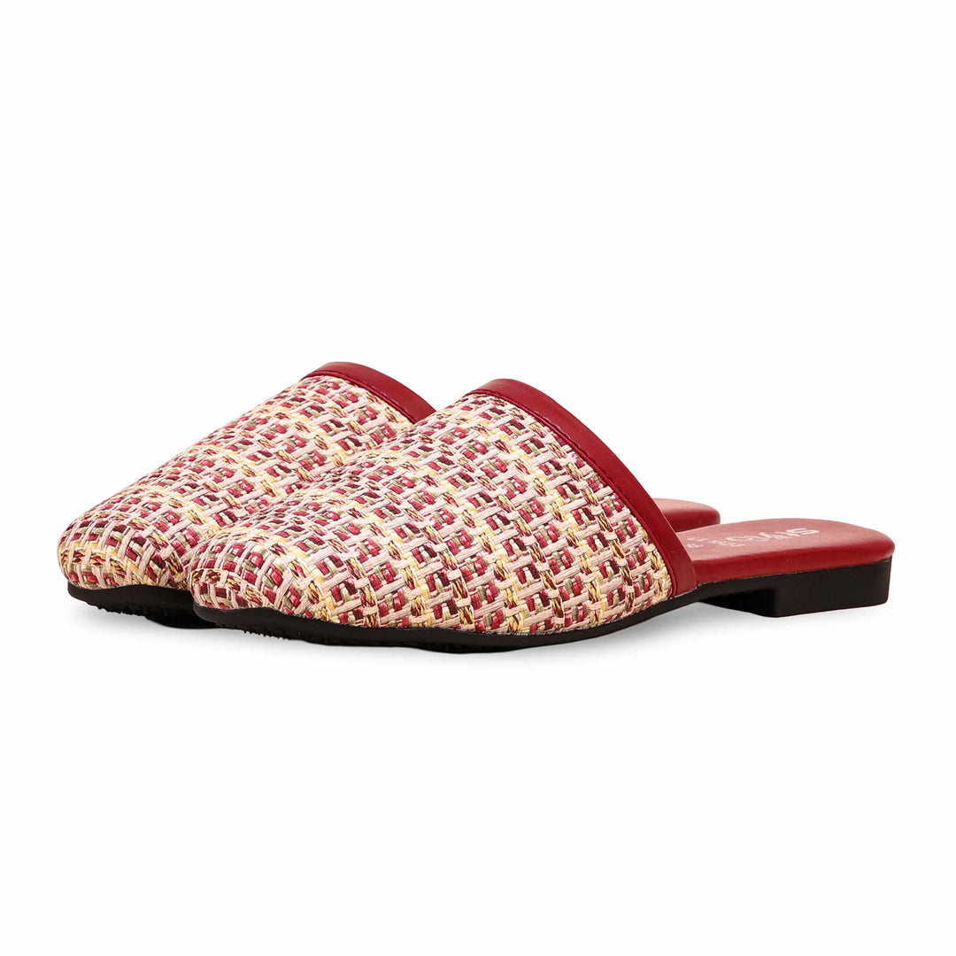 Maroon Casual Mule CL1823