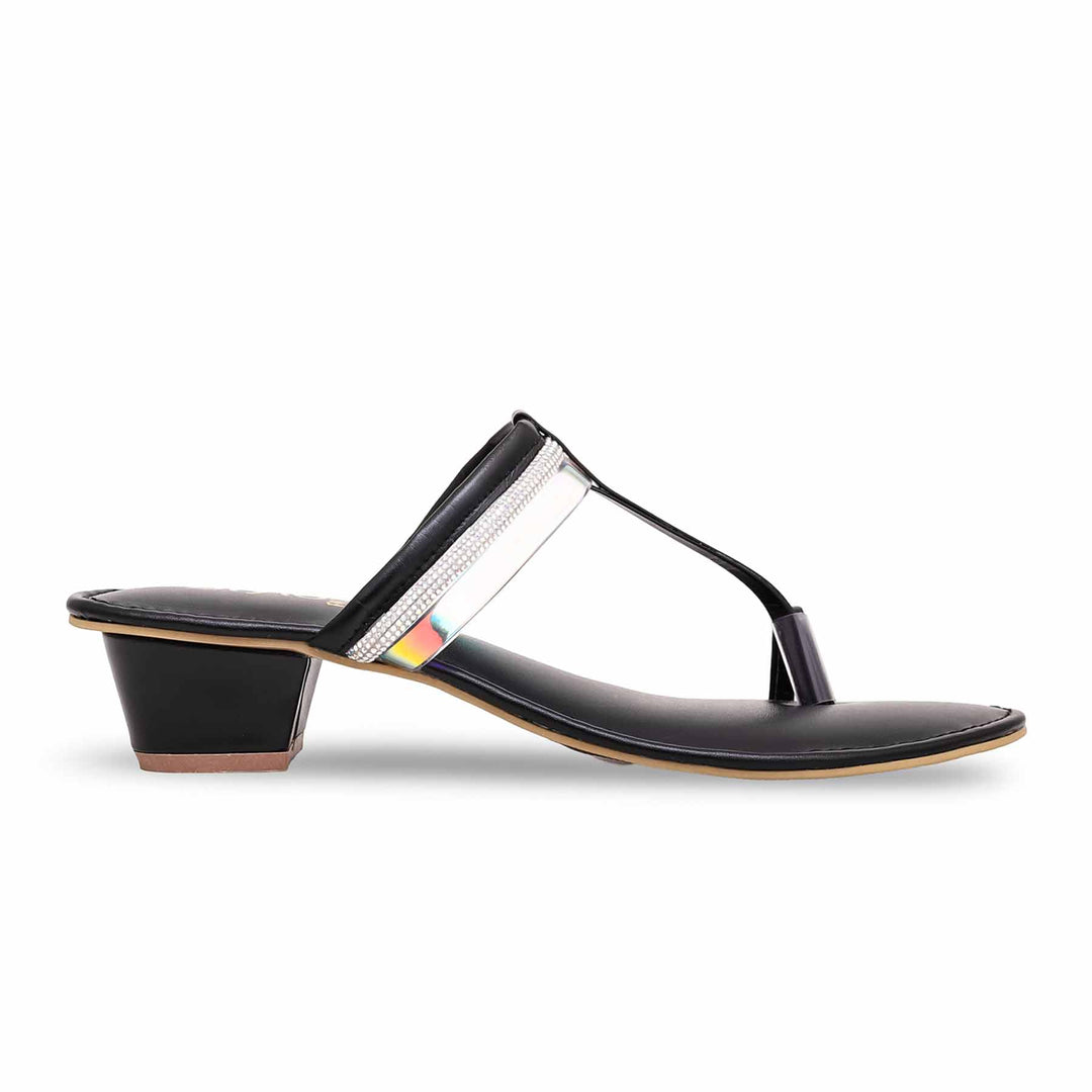 Black Fancy Chappal FN0717