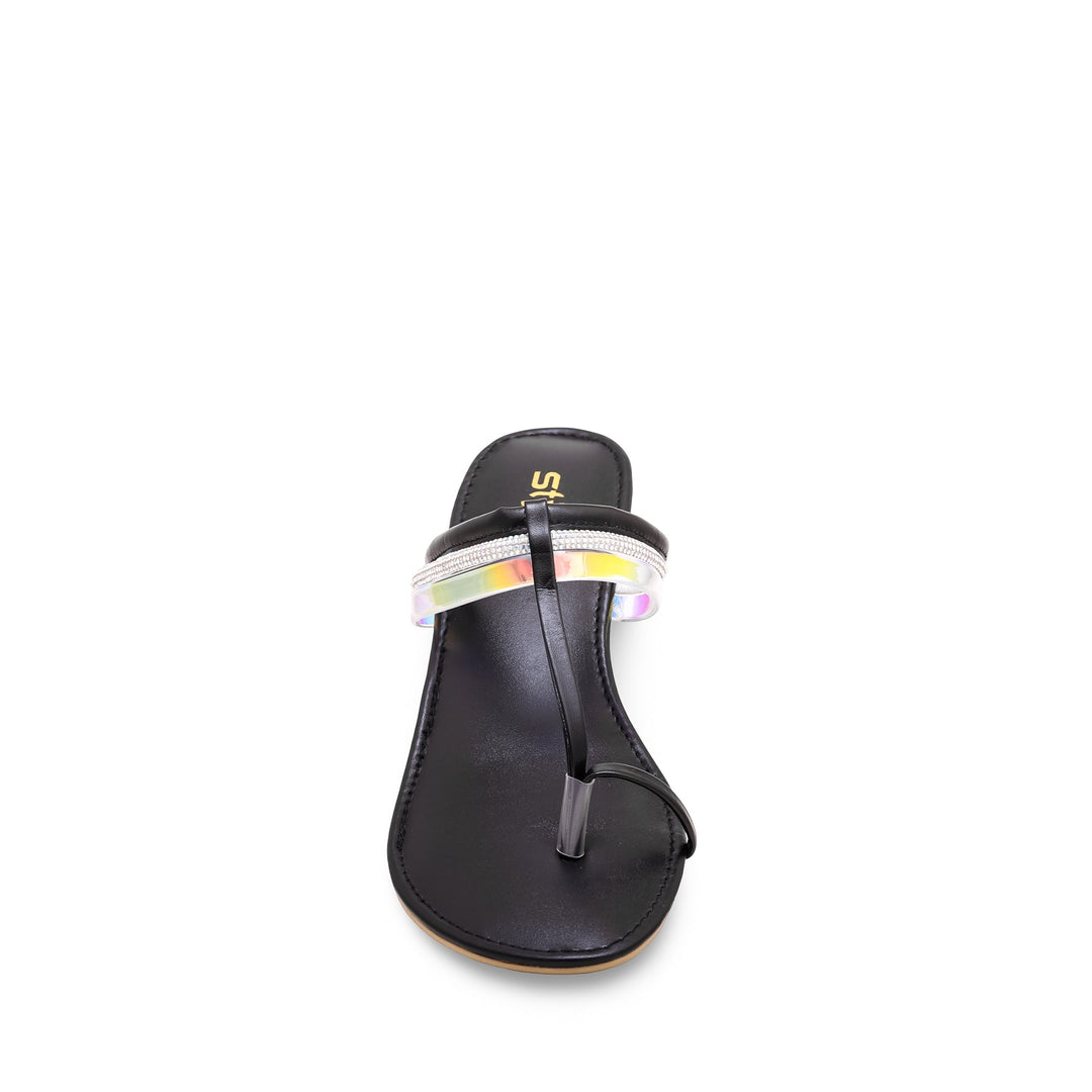 Black Fancy Chappal FN0717