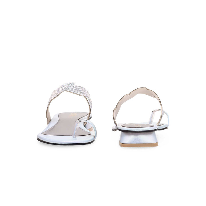 Silver Fancy Chappal FN0730