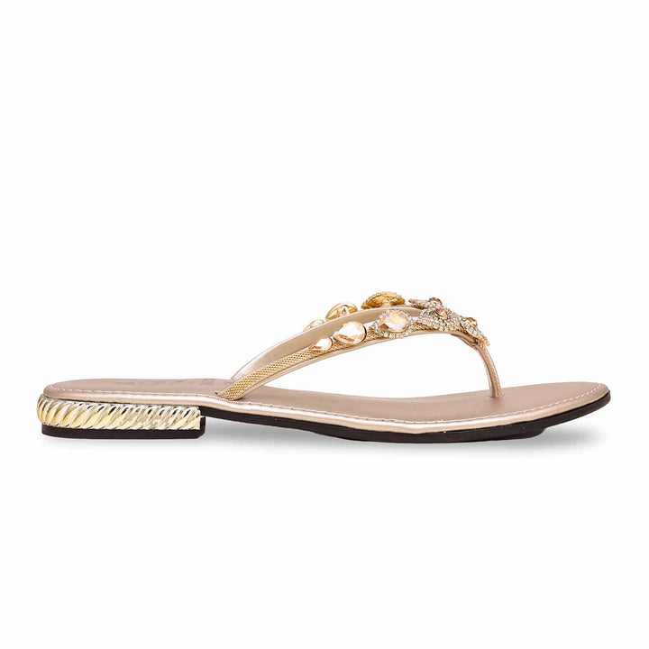 Golden Fancy Sandal FN5963