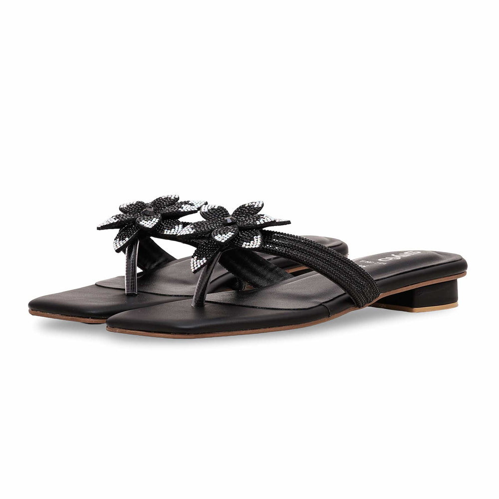 Black Women Chappal FN0754