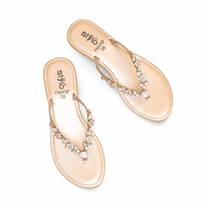 Golden Fancy Chappal FN0757