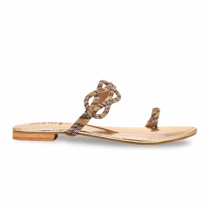 Golden Fancy Chappal FN0765