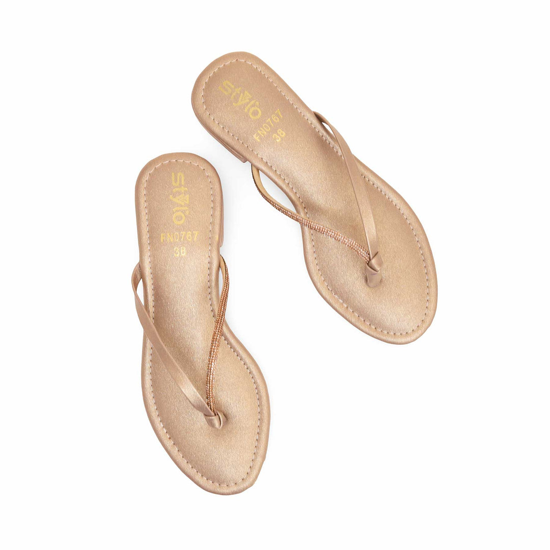 Golden Fancy Chappal FN0767