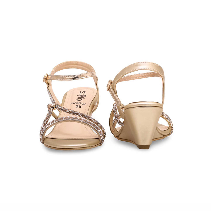 Golden Fancy Sandal FN5894