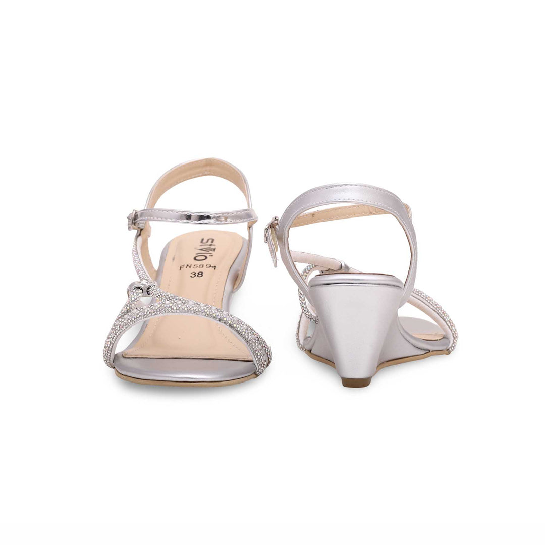 Silver Fancy Sandal FN5894