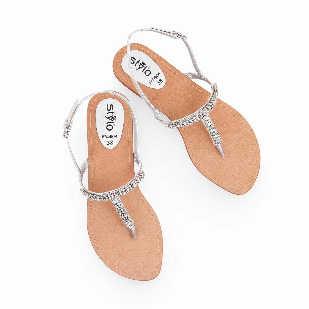 Silver Fancy Sandal FN5904