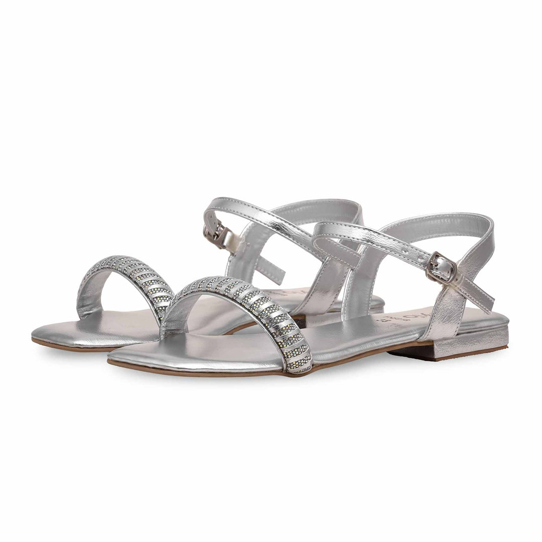 Silver Fancy Sandal FN5918