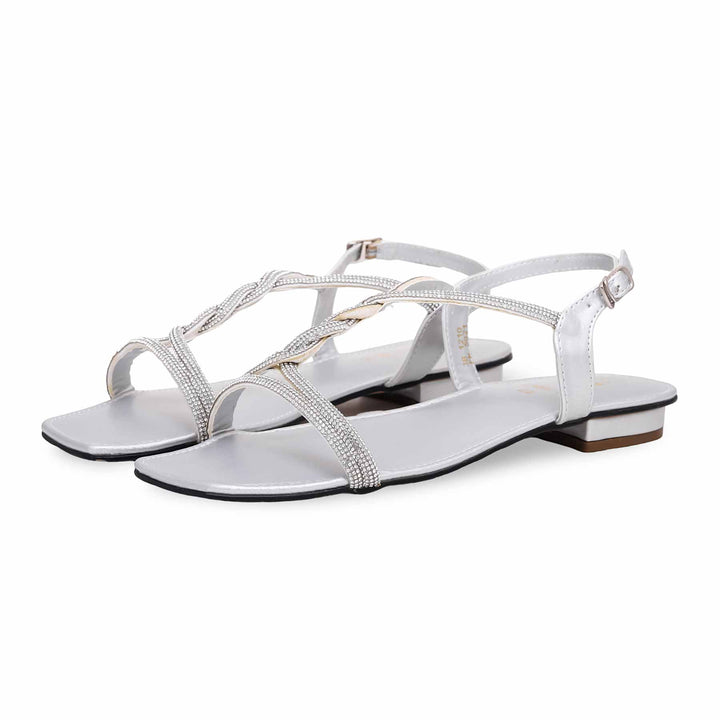 Silver Fancy Sandal FN5921