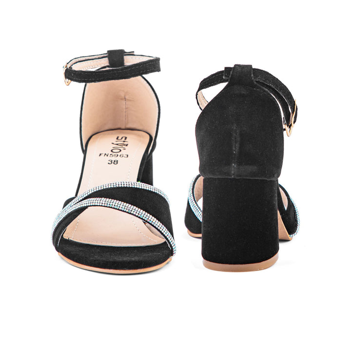 Black Fancy Sandal FN5963