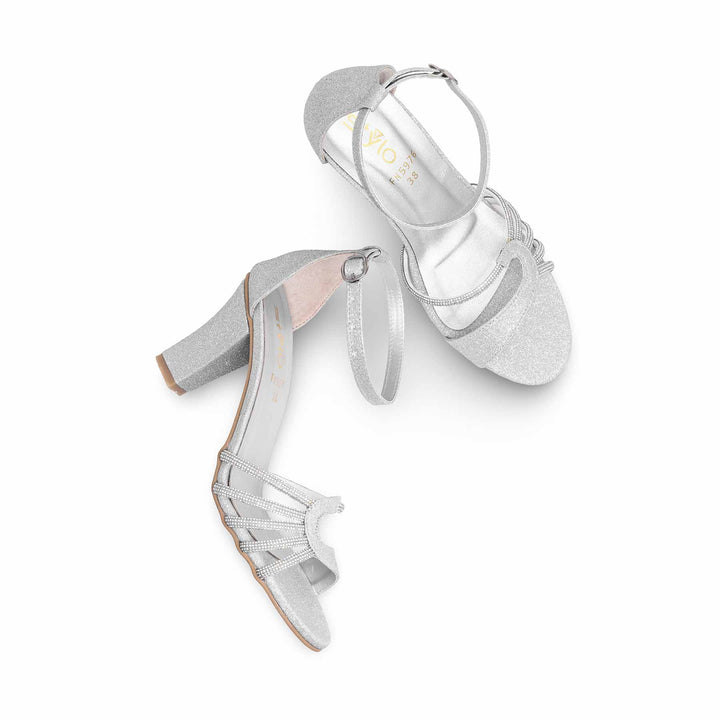 Silver Fancy Sandal FN5976