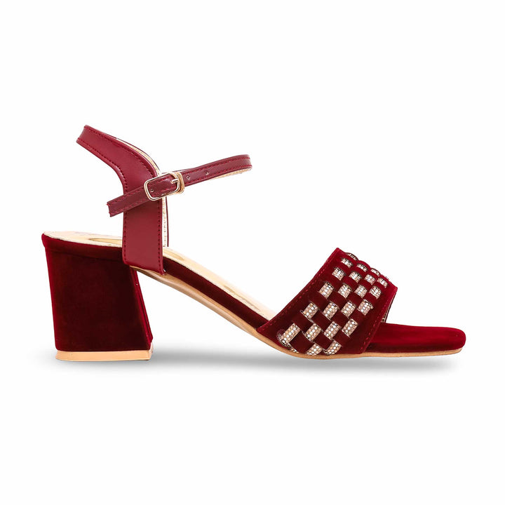 Maroon Fancy Sandal FN5989