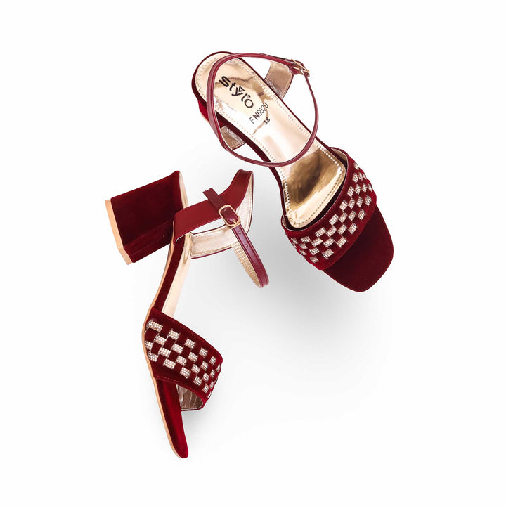 Maroon Fancy Sandal FN5989