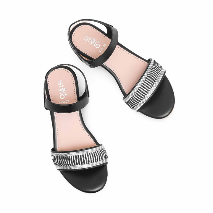 Black Fancy Sandal FN6002