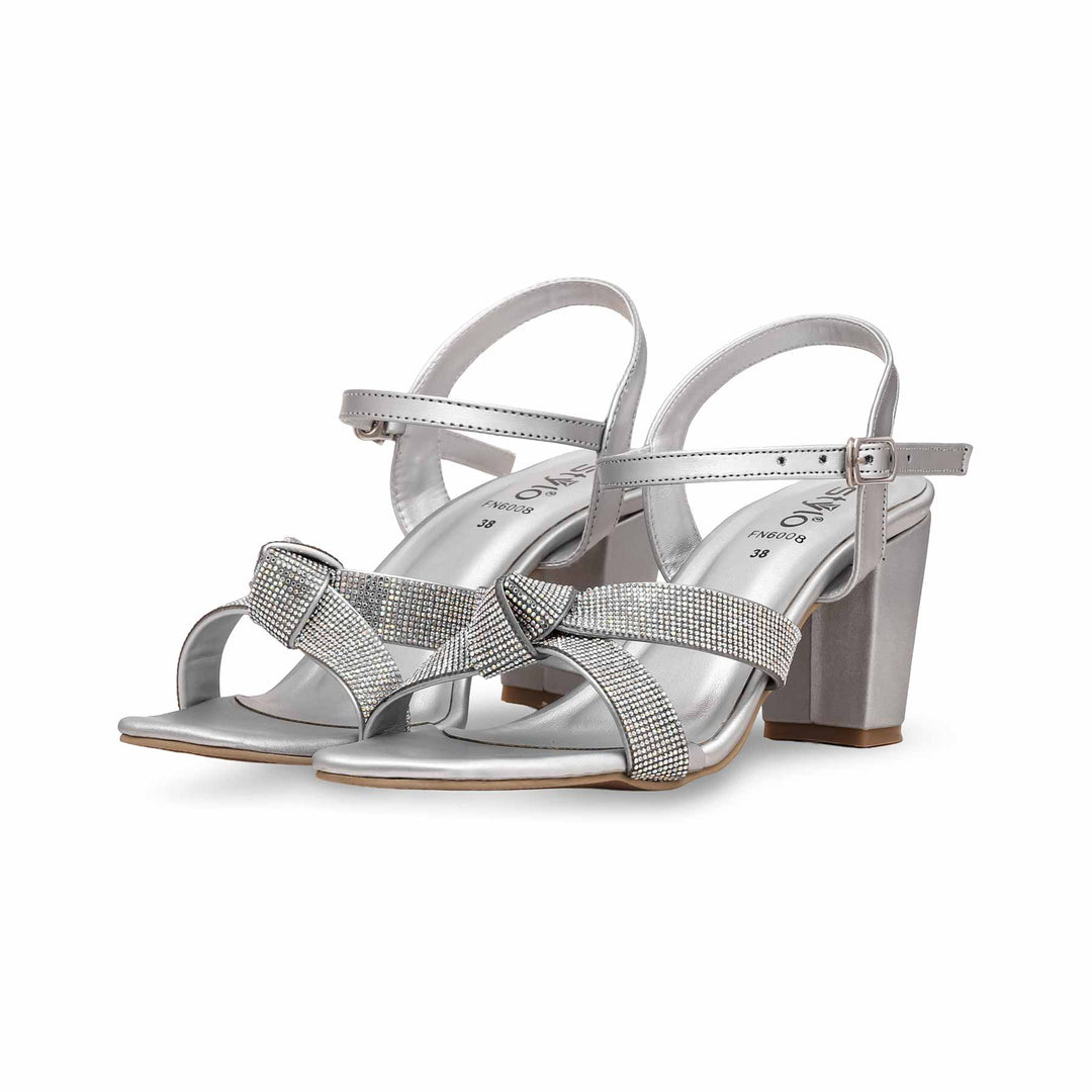 Silver Fancy Sandal FN6008