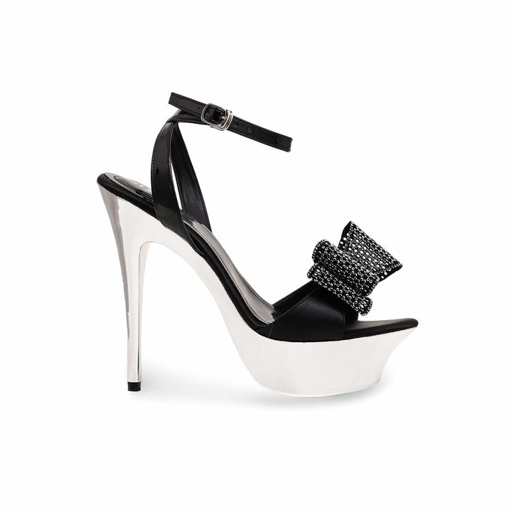 Black Fancy Women Bridal Sandal FN6017