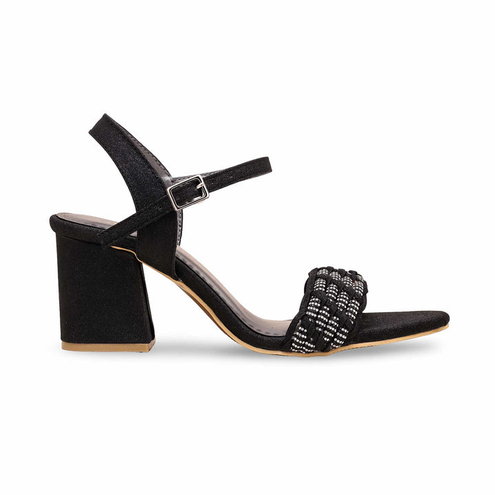 Black Fancy Sandal FN6047