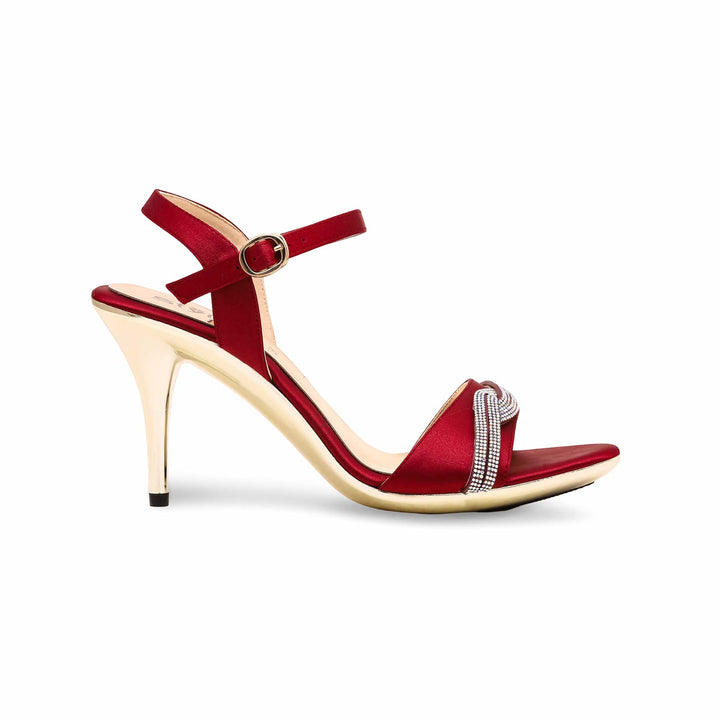 Maroon Fancy Women Bridal Sandal FN6061