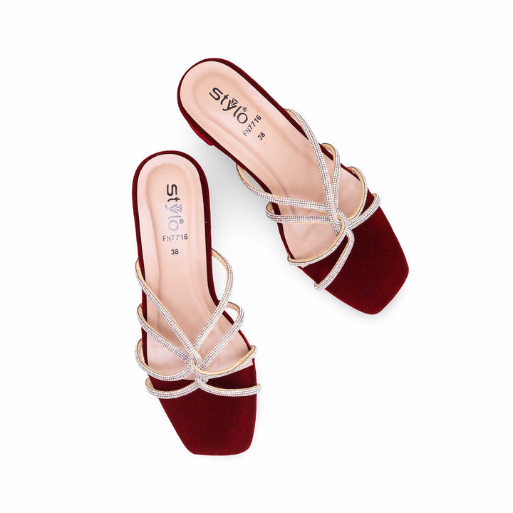 Maroon Fancy Slipper FN7716