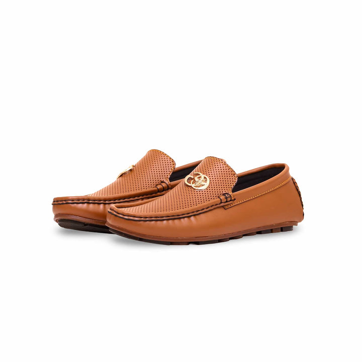 Boys Brown Formal Moccasin KD0836