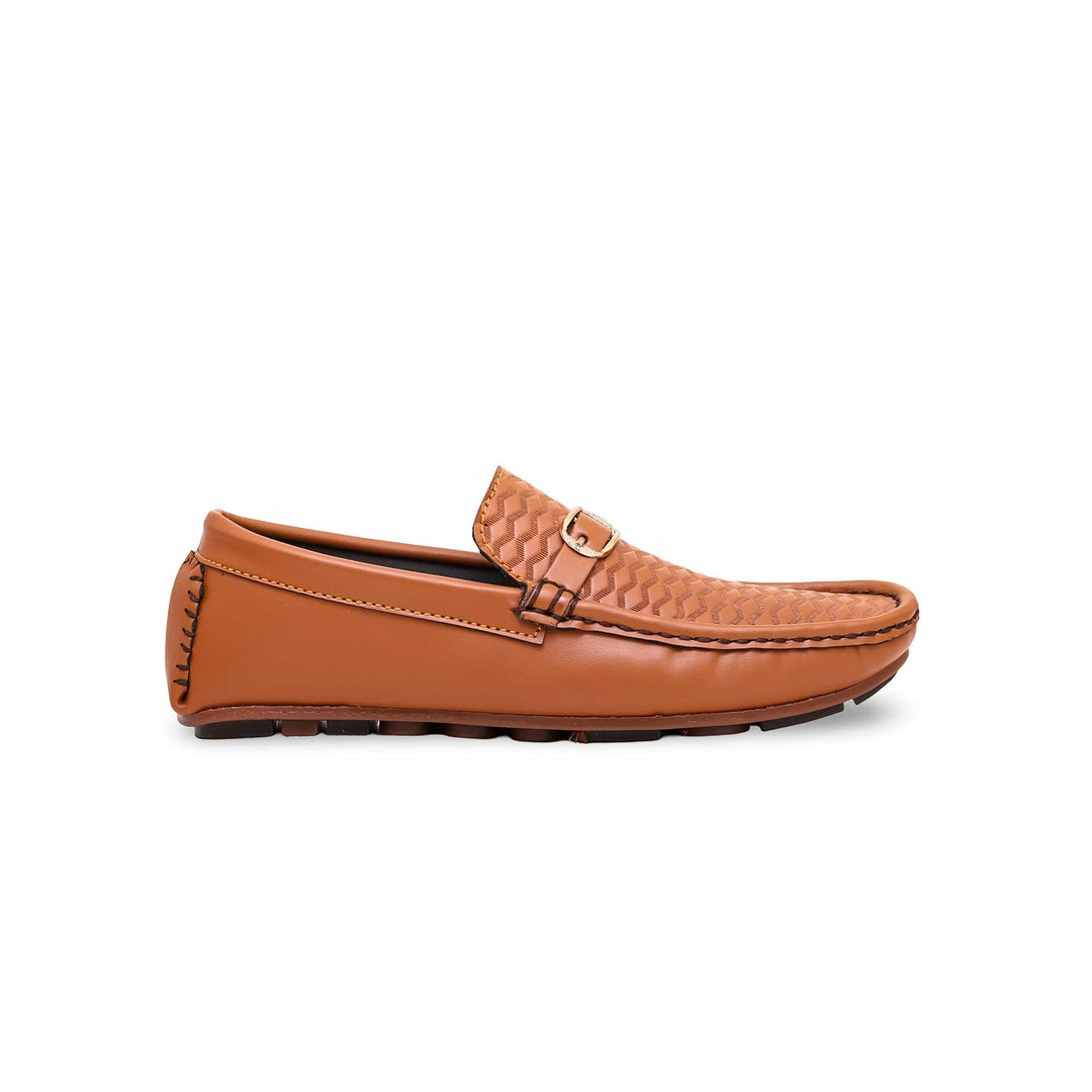 Boys Brown Formal Moccasin KD0839