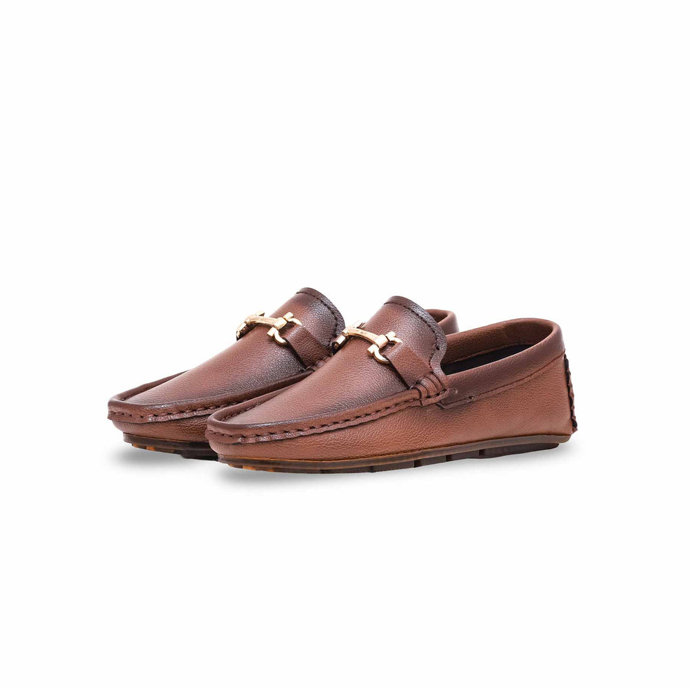 Boys Rust Formal Moccasin KD0857