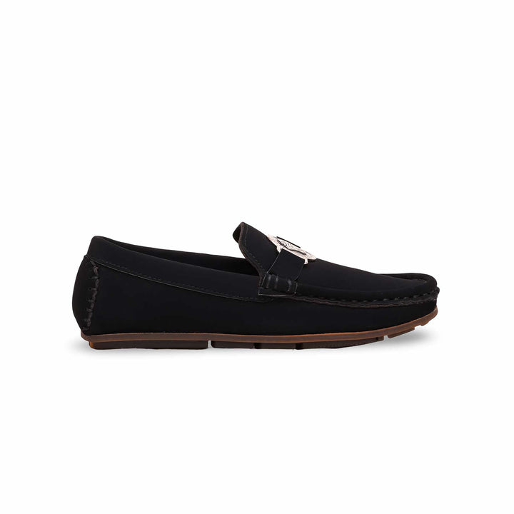 Boys Black Formal Moccasin KD0858