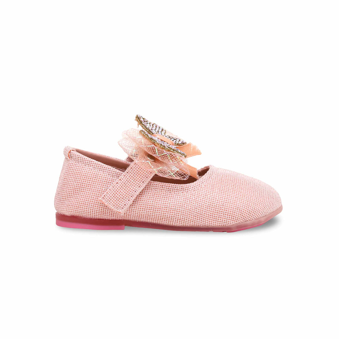 Girls Pink Fancy Pumps KD0895