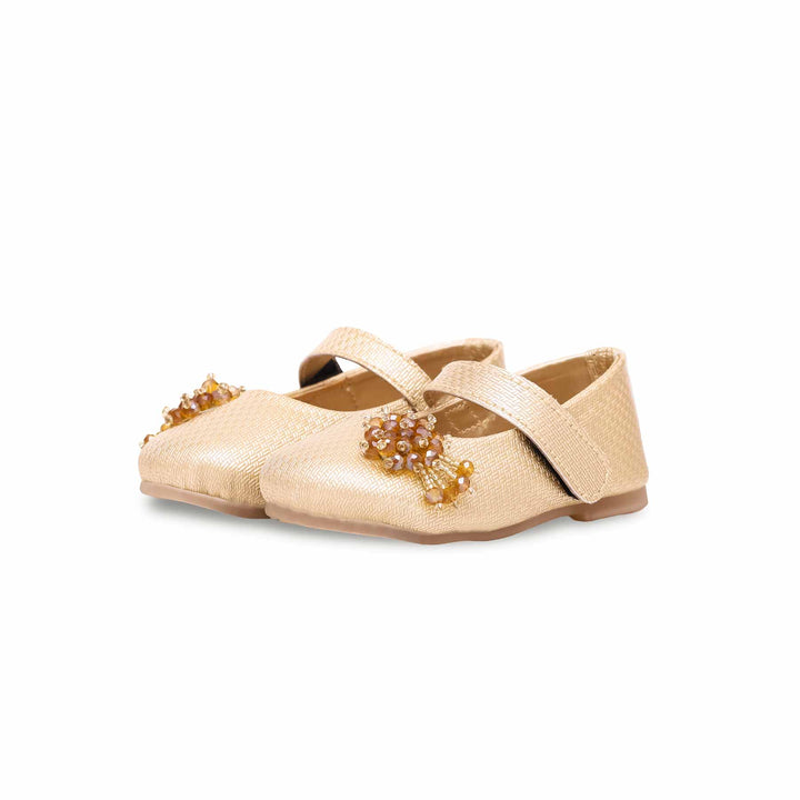 Girls Golden Fancy Pumps KD0900