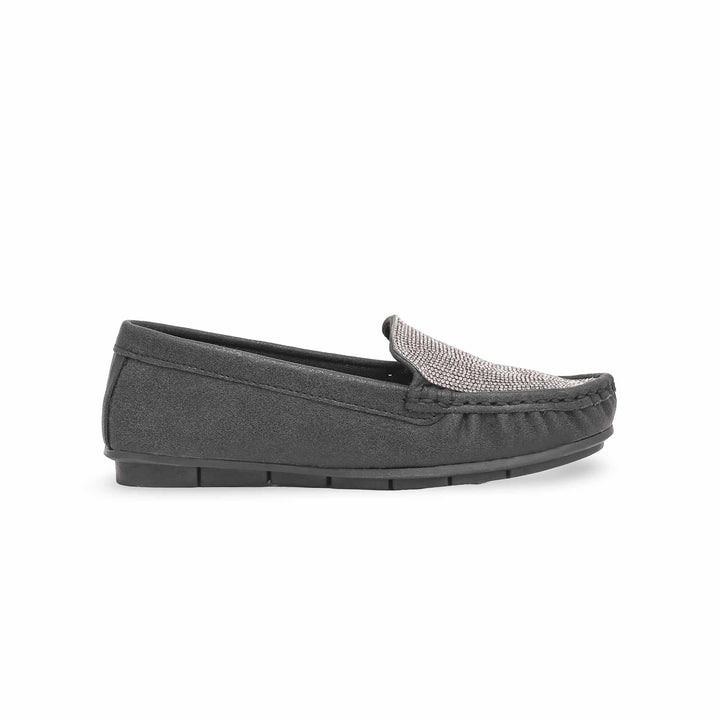 Girls Black Formal Moccasin KD0910