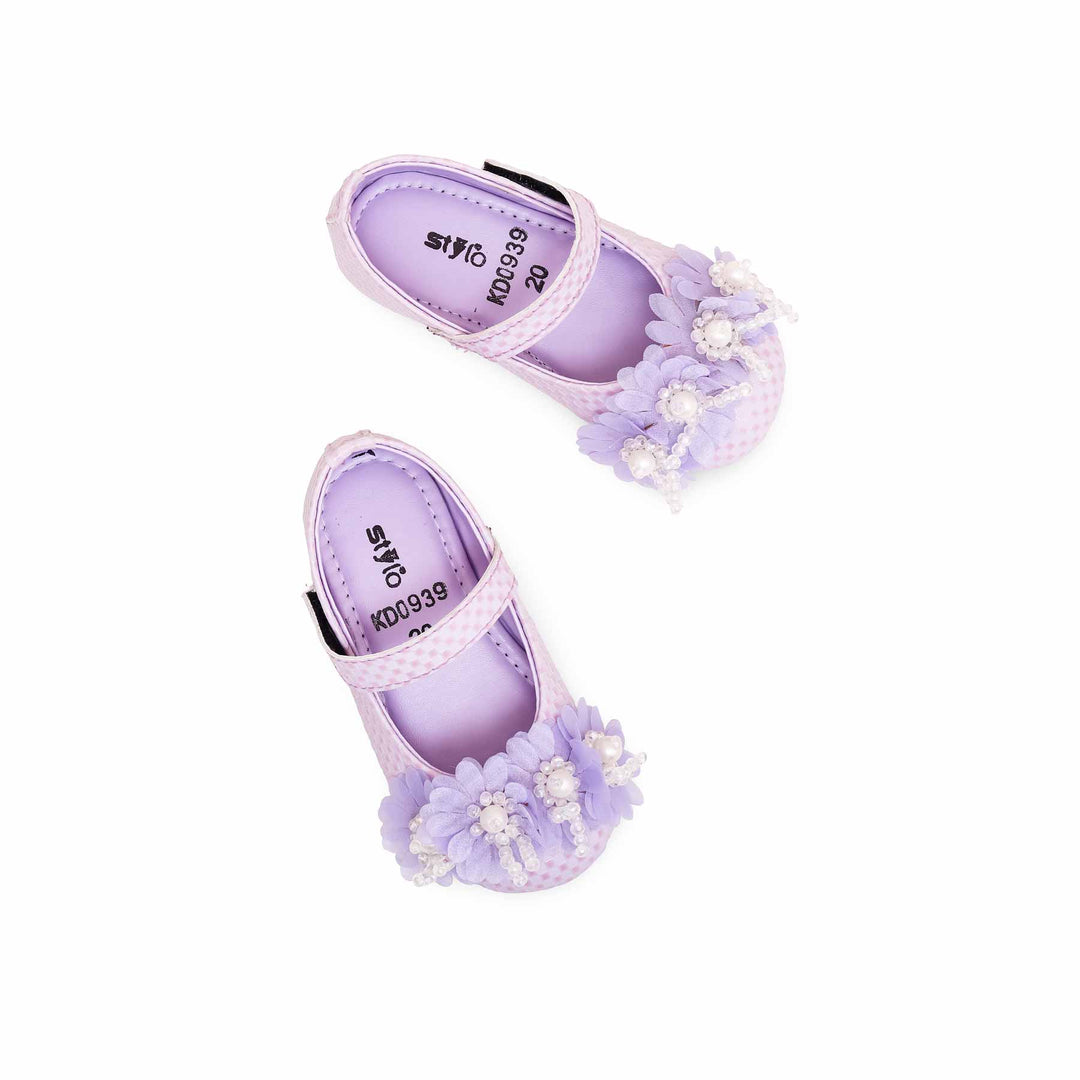 Girls Purple Formal Pumps KD0939