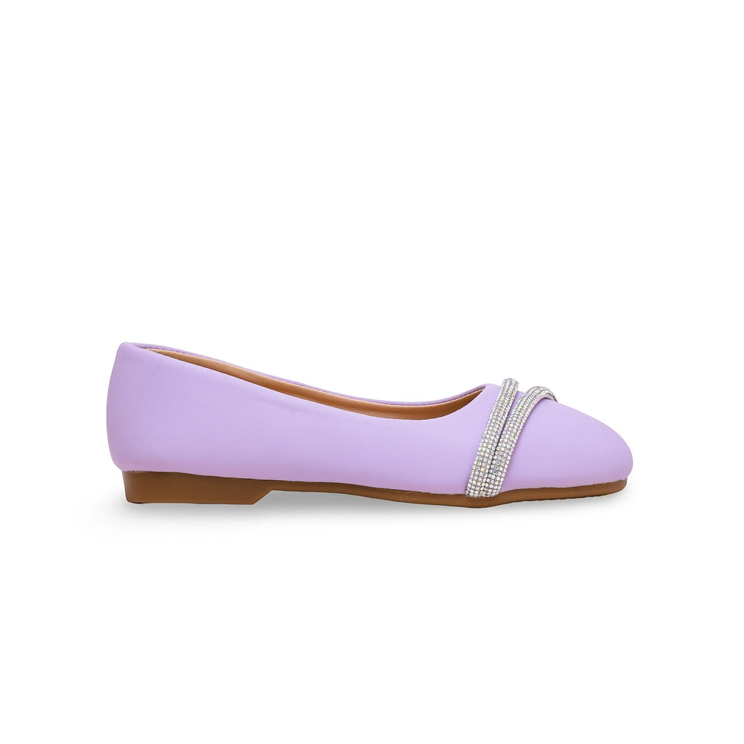 Girls Purple Formal Pumps KD0965