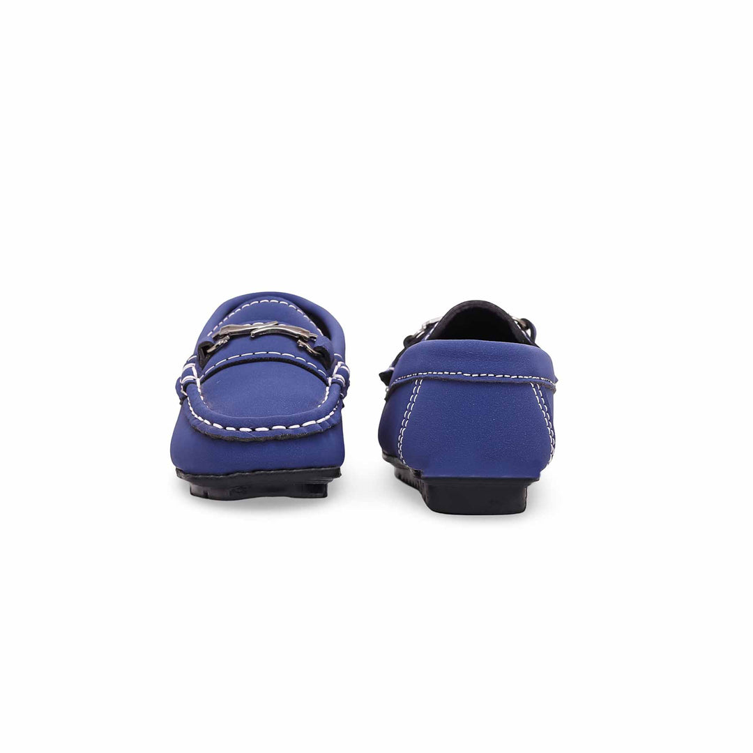 Boys Blue Formal Moccasin KD0991