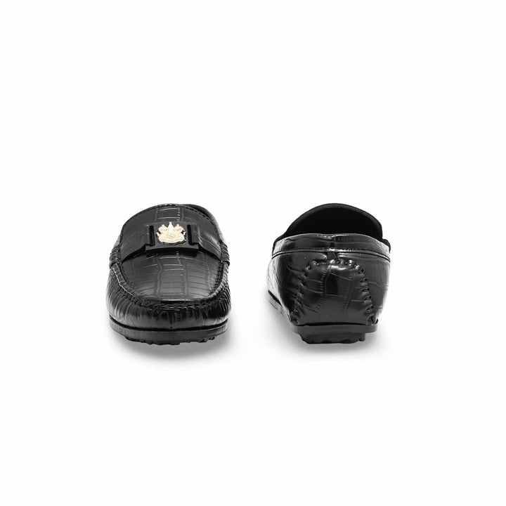 Boys Black Formal Moccasin KD0995