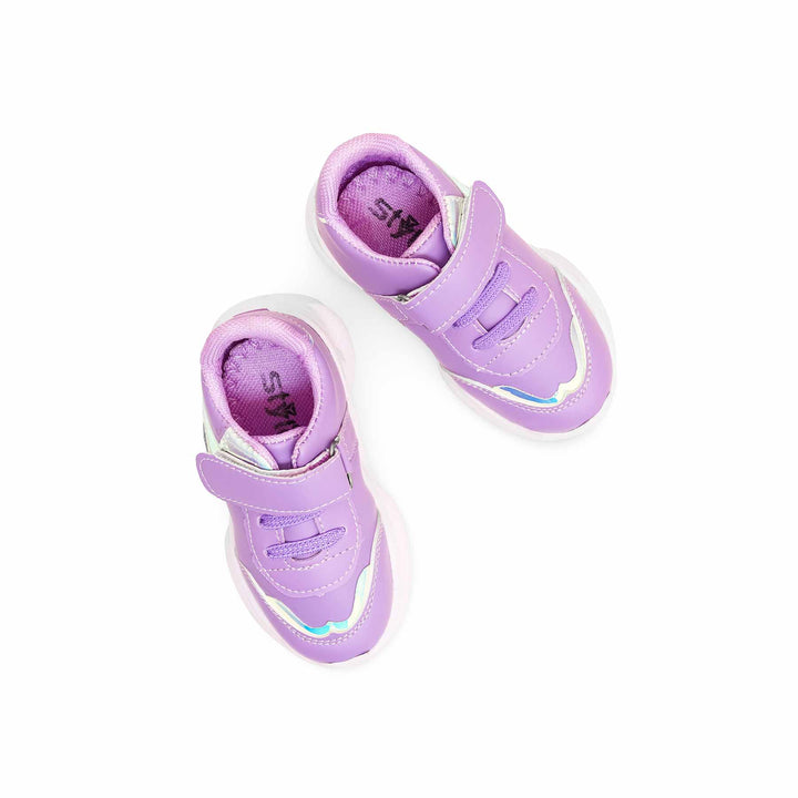 Girls Purple Casual Jogger KD1813