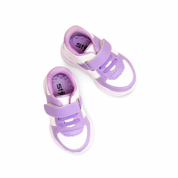 Girls Purple Casual Jogger KD1816