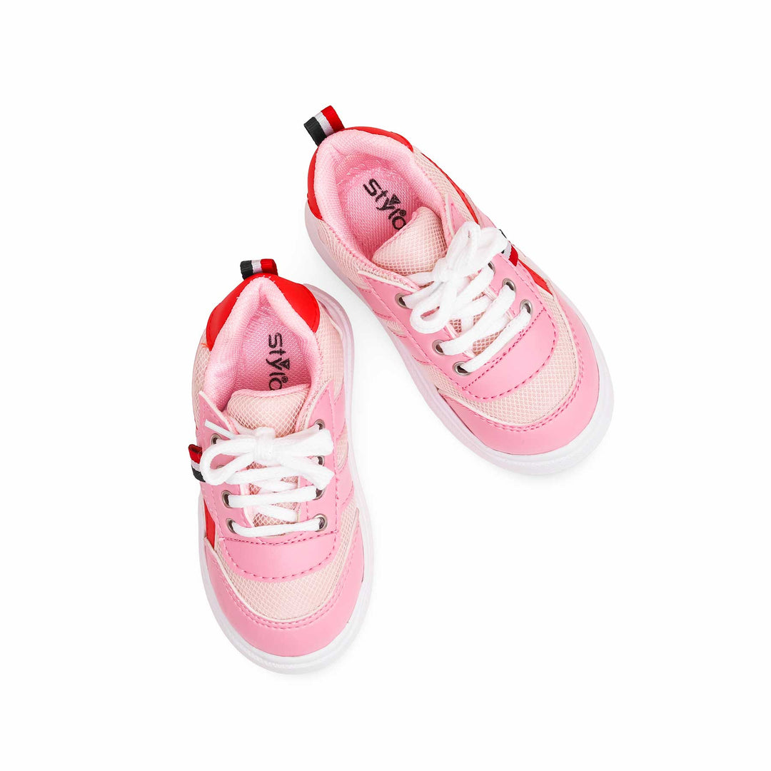 Girls Pink Casual Jogger KD1825