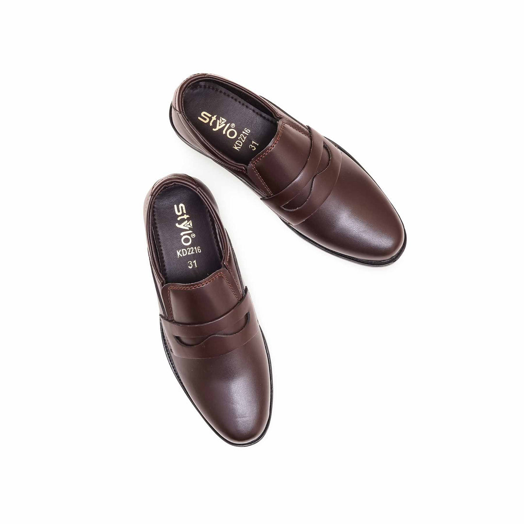 Boys Coffee Formal Shoes KD2216