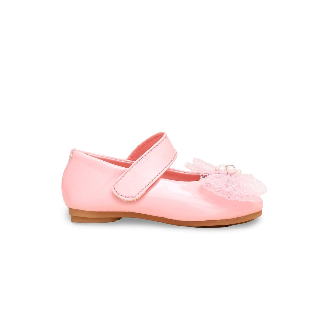 Girls Pink Formal Pumps KD2259