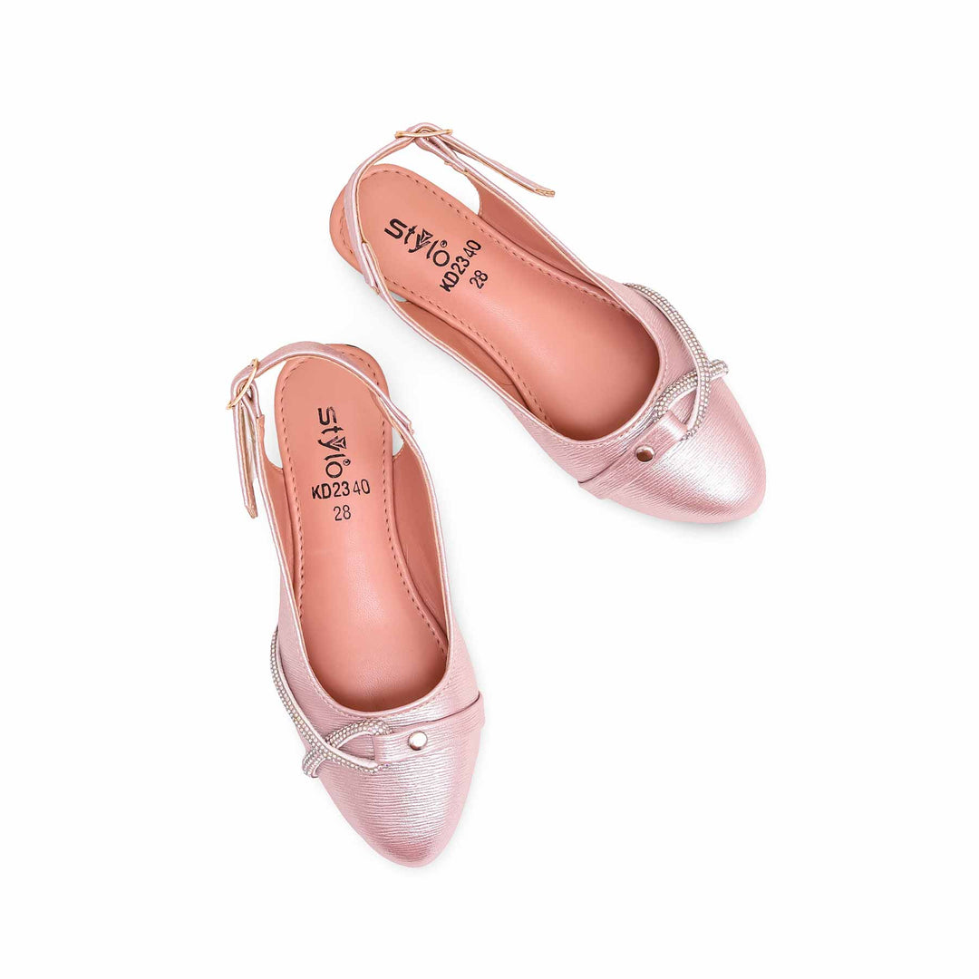 Girls Pink Fancy Pumps KD2340