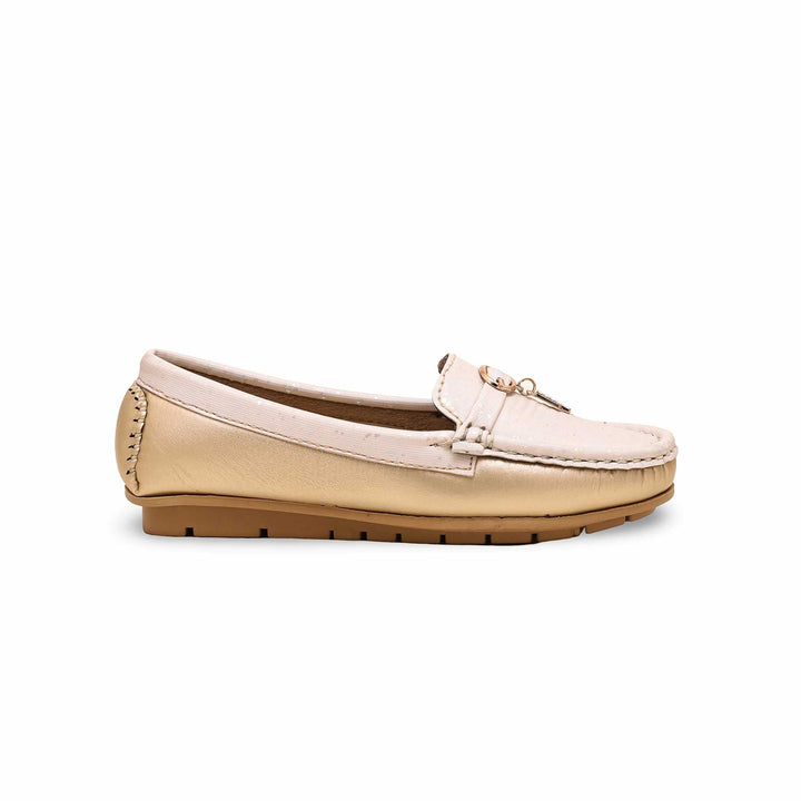 Girls Golden Formal Moccasin KD2352