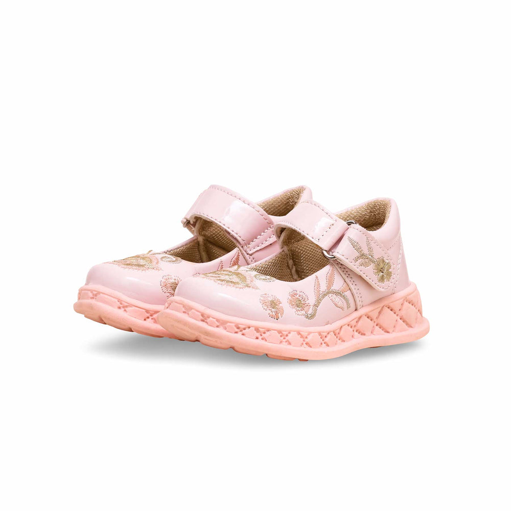 Girls Pink Casual Pumps KD2386