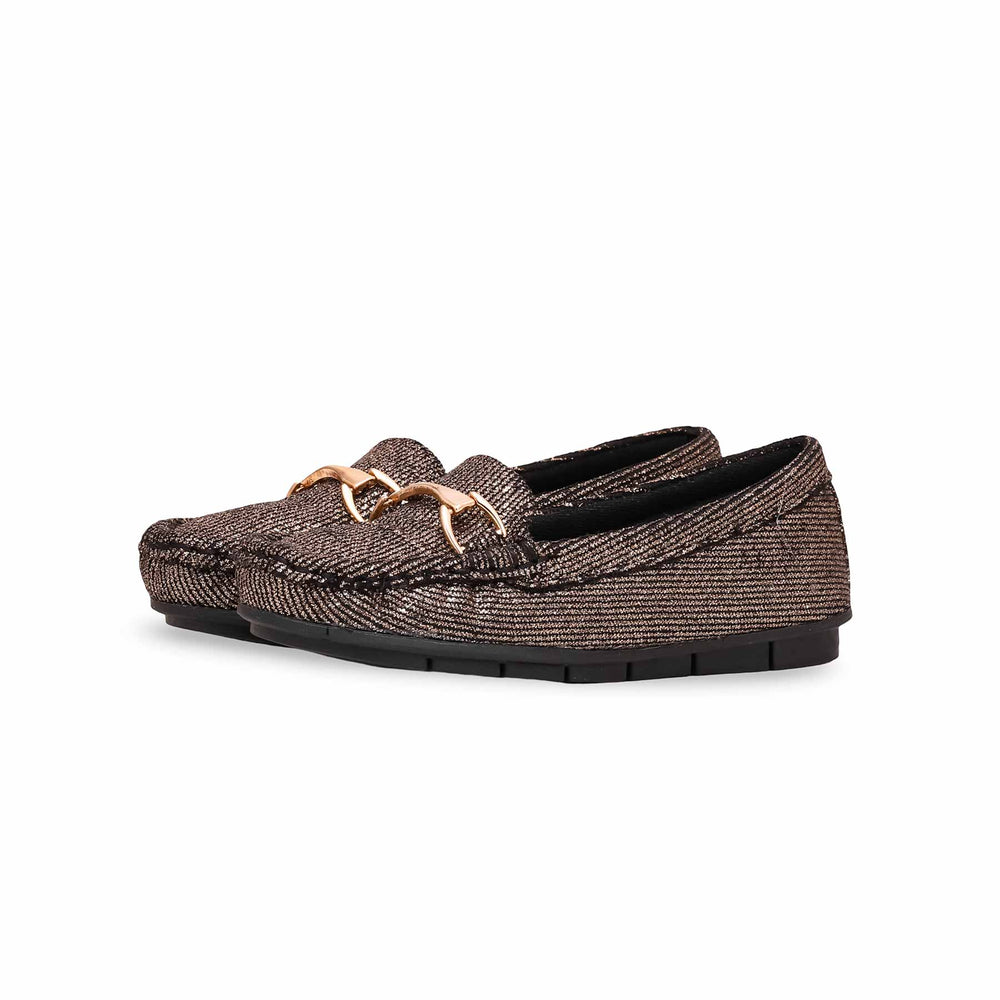 Girls Copper Formal Moccasin KD2404