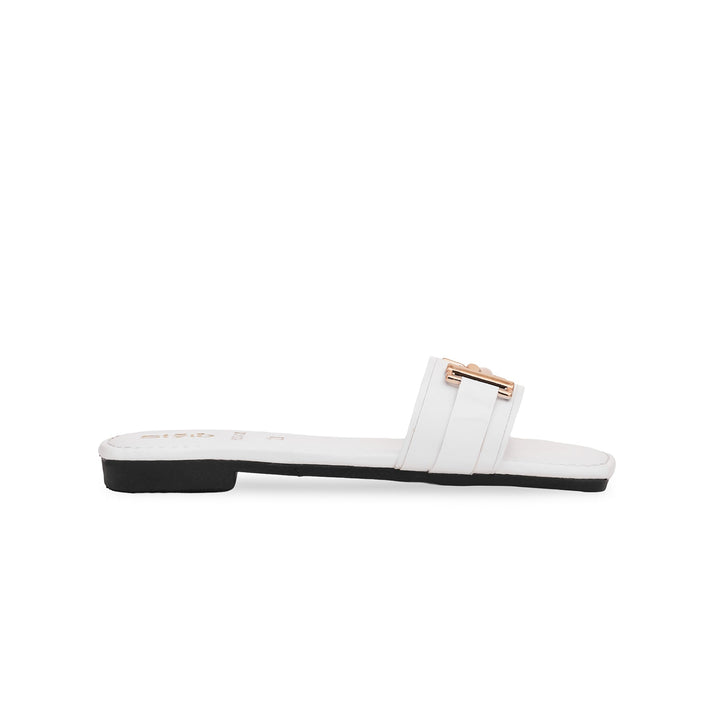 Kids White Formal Slipper KD5401