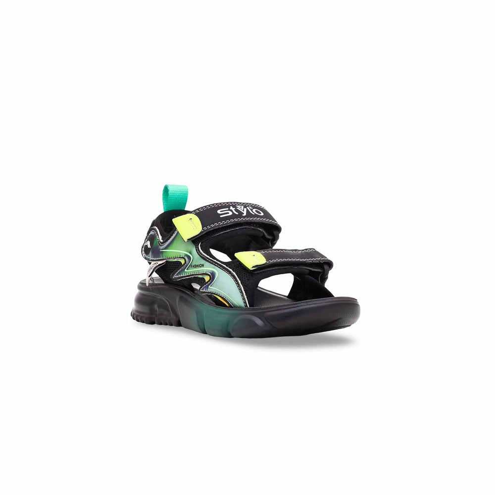 Boys Black Casual Sandal KD9646